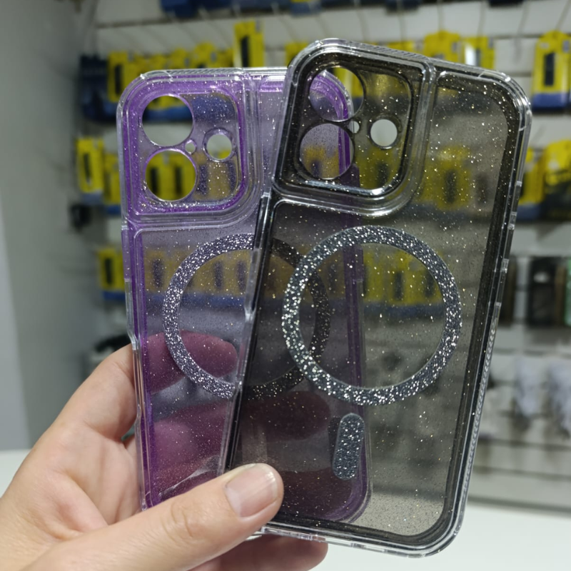FUNDA MAGSAFE GLITTER IPHONE 16