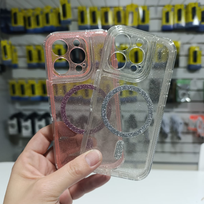 FUNDA MAGSAFE GLITTER IPHONE 16 PRO