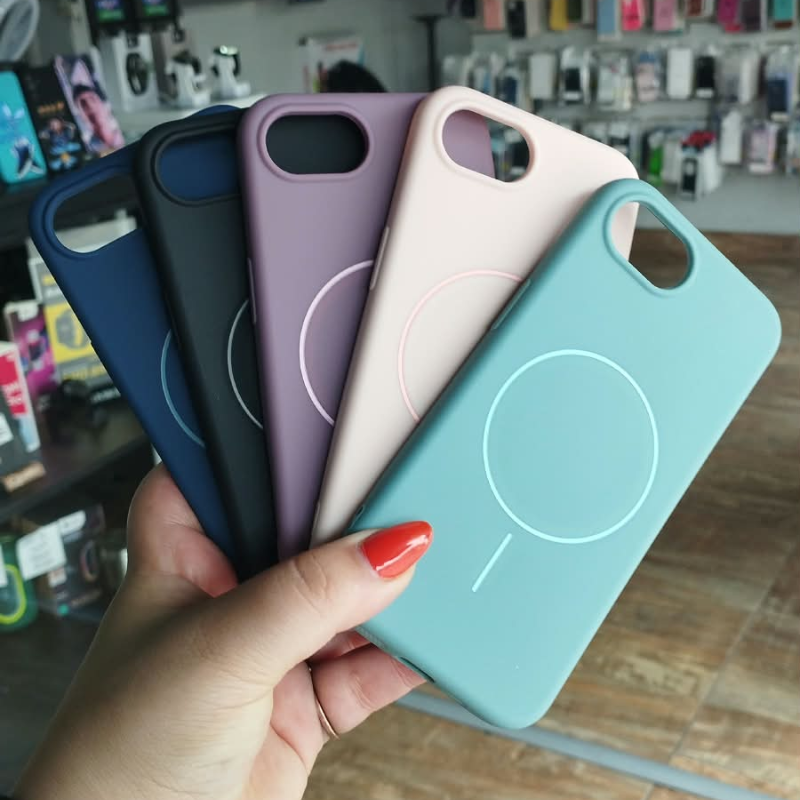 FUNDA SILICONA Y FELPA MAGSAFE IPHONE 16E
