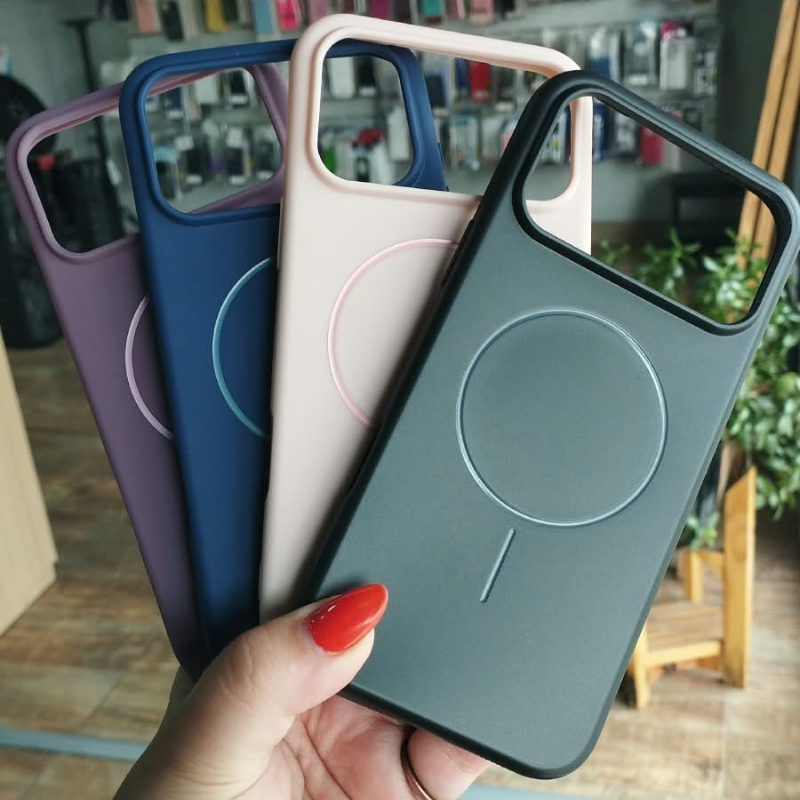 FUNDA SILICONA Y FELPA MAGSAFE IPHONE 17 PRO MAX