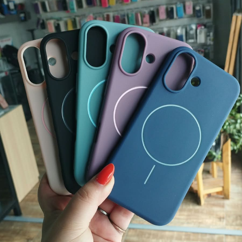 FUNDA SILICONA Y FELPA MAGSAFE IPHONE 17