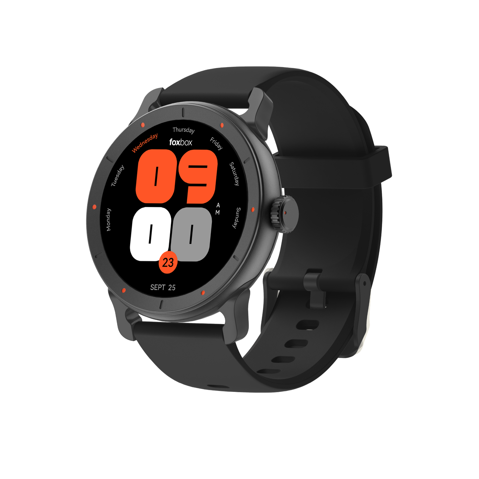 SMARTWATCH FOXBOX URBANO NEON 4 NEGRO CON CORREA EXTR GRIS OSCURO - Imagen 2