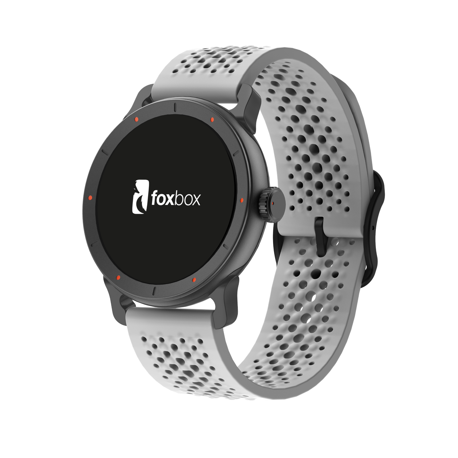 SMARTWATCH FOXBOX URBANO NEON 4 NEGRO CON CORREA EXTR GRIS OSCURO - Imagen 4