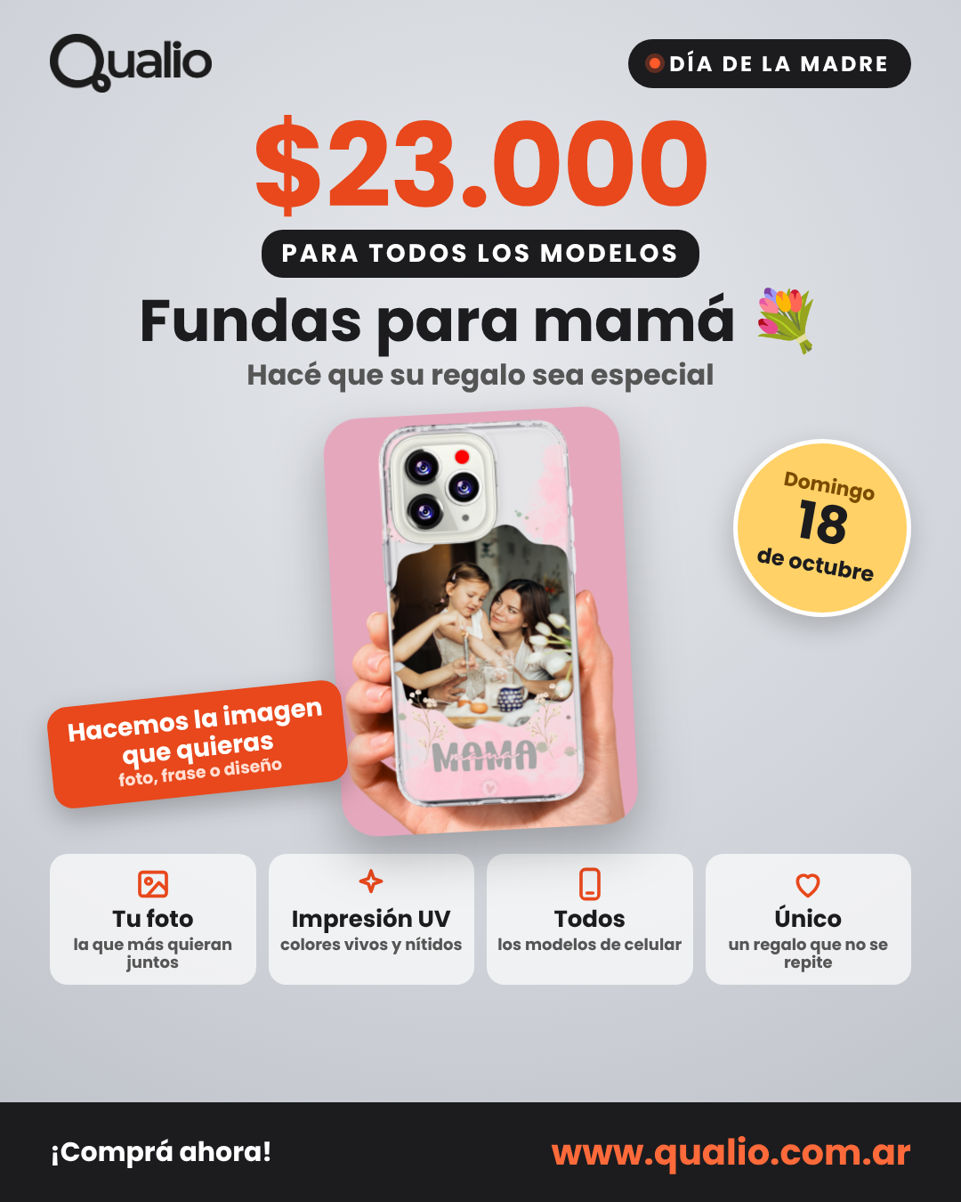 FUNDAS PERSONALIZADAS PARA MAMÁ