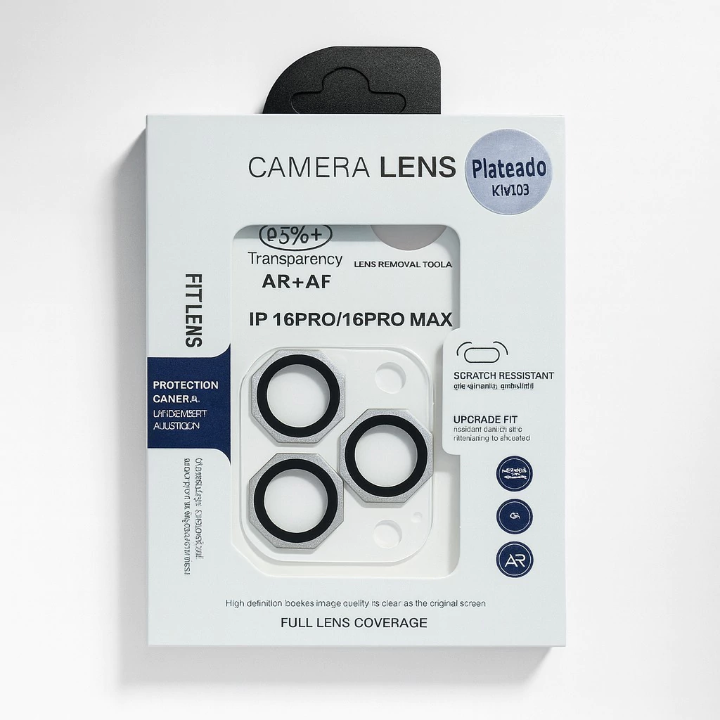 VIDRIO CAMARA OCTAGONAL IPHONE 16